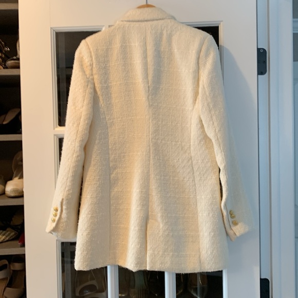 Jason Wu Double Breasted Tweed Cream Blazer XS - Picture 3 of 4